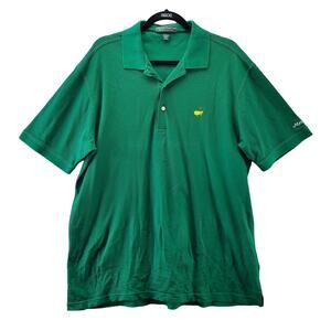 Masters Collection Men Size Large Polo Shirt Green Augusta National Short Sleeve